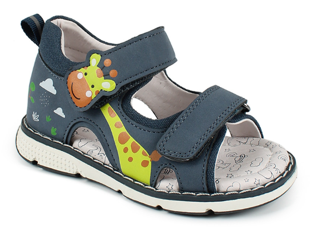 AL 17609 Син 20-1,21-1,22-1,23-1,24-1,25-1 Antilopa Туфли Повсед Сандалеты Иск.мат, Кожподклад Лето Муж