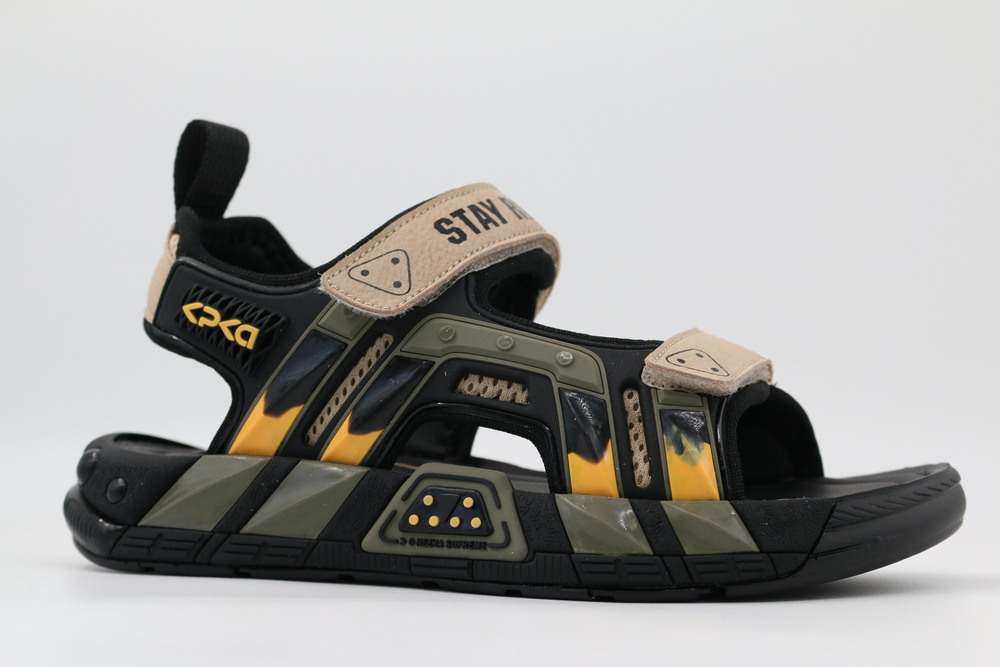 33934п-1 Чёр 33-1,34-1,35-1,36-1,37-1 Kapika Туфли Актив.отдых Сандалии Иск.мат, Кожподклад, ПУ (полиуретан) Лето Муж