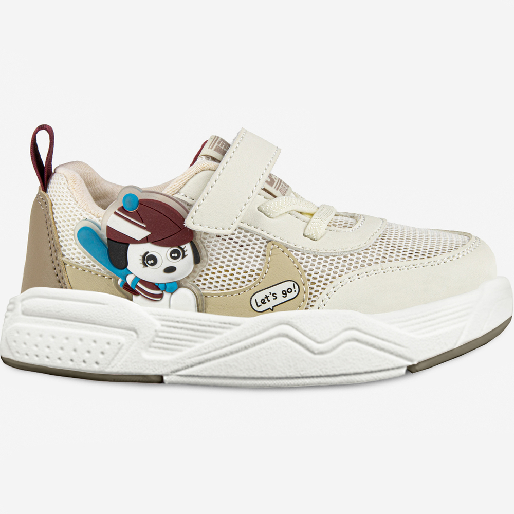 71562н-2 Белый-бежевый 23-1,24-1,25-1,26-1,27-1 Kapika П/ботинки Актив.отдых Кроссовки Иск.мат, Текстиль, ЭВА/ТЭП В/О жен