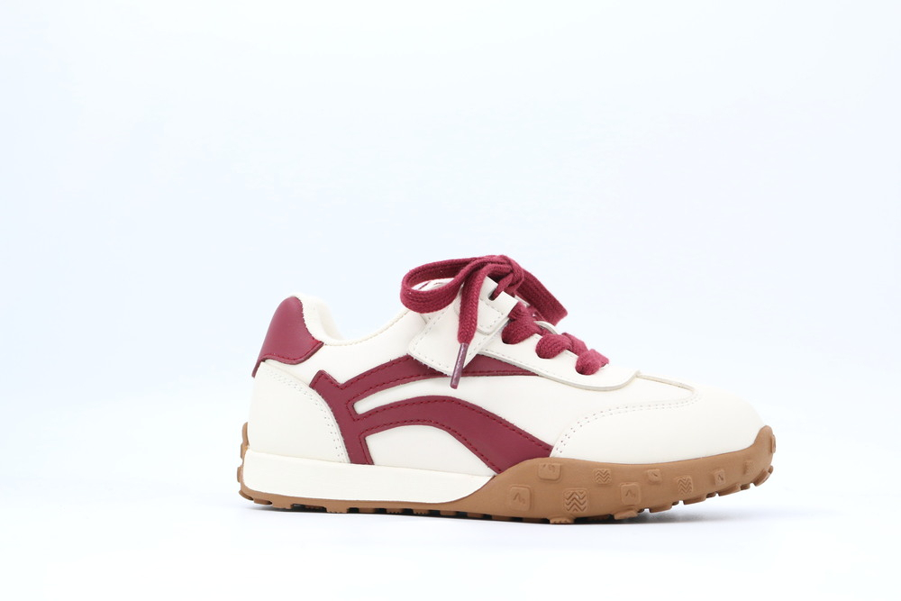 721201-1 бежевый-бордовый 28-1,29-1,30-1,31-1,32-1 Kapika П/ботинки Актив.отдых Кроссовки Иск.мат, Текстиль, Резина В/О жен