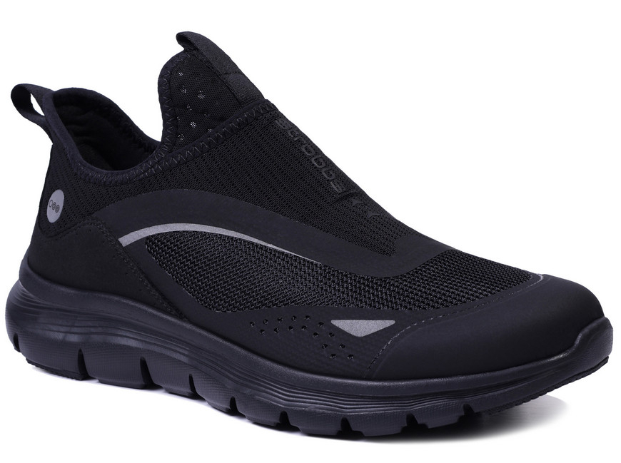 C3934-3 Чёр 41-1,42-2,43-2,44-2,45-1 Strobbs П/ботинки Актив.отдых Слипоны Текстиль, Текстиль, ЭВА,Резина Лето Муж