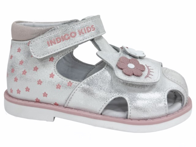 11-029A Бел 21-2,22-2,23-2,24-2,25-2 Indigo kids П/ботинки Орто/проф Сандалеты Нат.кожа, Кожподклад, ТЭП Лето жен