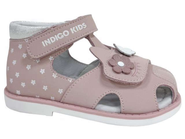 11-029B Роз 21-2,22-2,23-2,24-2,25-2 Indigo kids П/ботинки Орто/проф Сандалеты Нат.кожа, Кожподклад, ТЭП Лето жен