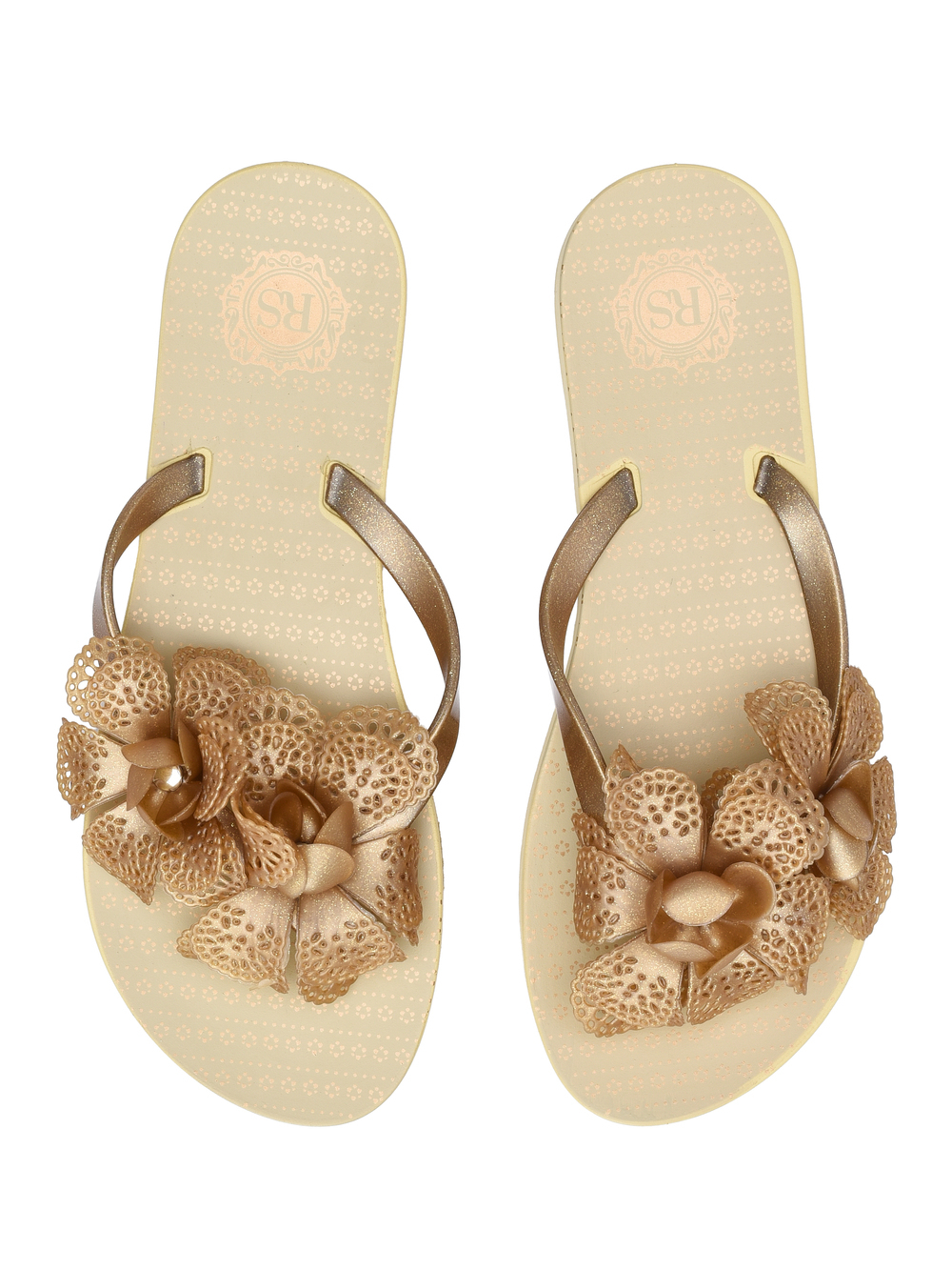 24230-163-4 Золотистый 36-1,37-1,38-2,39-3,40-3,41-2 Ridlstep Туфли Пляж Вьетнамки ПВХ, Без подклада, ПВХ Лето жен