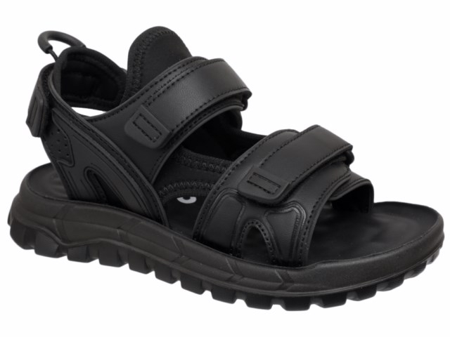 22-646C Чёр 33-2,34-2,35-2,36-2,37-2 Indigo kids Туфли Актив.отдых Сандалии Иск.мат, Текстиль, ПУ Лето Муж