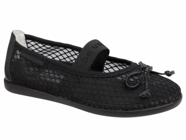 30-520D Чёр 31-2,32-2,33-2,34-2,35-2 Indigo kids Туфли Повсед Mary Jane Текстиль, Текстиль, ТЭП Лето жен