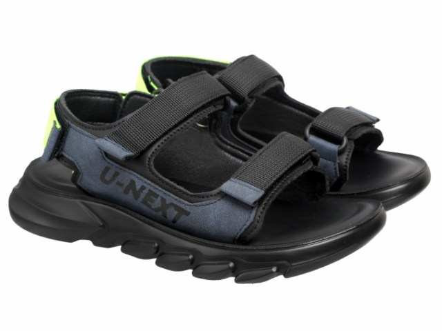 22-600B Чёрный / синий 32-2,33-2,34-2,35-2,36-2,37-2 Indigo kids Туфли Актив.отдых Сандалии Иск.мат, Иск.кожа, ПУ Лето Муж