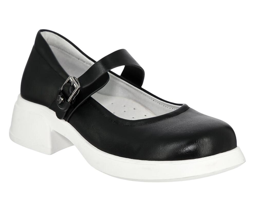 TWE_502-841_black 33-1,34-1,35-1,36-1,37-1,38-1 Kedberry Туфли Школа Mary Jane Иск.мат, Кожподклад, ТЭП Лето жен