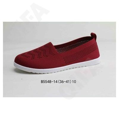 CC5772_B5548-14 Крас 36-1,37-2,38-2,39-2,40-2,41-1 LIBANG Туфли Повсед Балетки Текстиль, Без подклада, ПВХ Лето жен