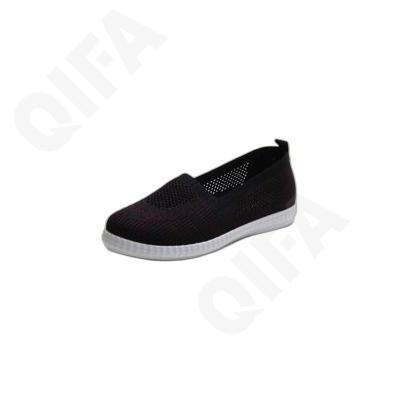 CC5772_G5525-1 Чёр 36-1,37-2,38-2,39-2,40-2,41-1 LIBANG Туфли Повсед Балетки Текстиль, Без подклада, ПВХ Лето жен