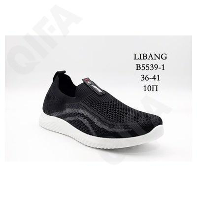 CC5772_B5539-1 Чёр 36-1,37-2,38-2,39-2,40-2,41-1 LIBANG П/ботинки Актив.отдых Слипоны Текстиль, Без подклада, ПВХ Лето Муж