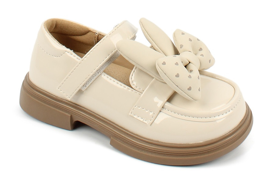 AL 14837 Беж 27-1,28-1,29-1,30-1,31-1,32-1 Antilopa Туфли Празд T-STRAP Иск.мат, Кожподклад, полим.мат Лето жен