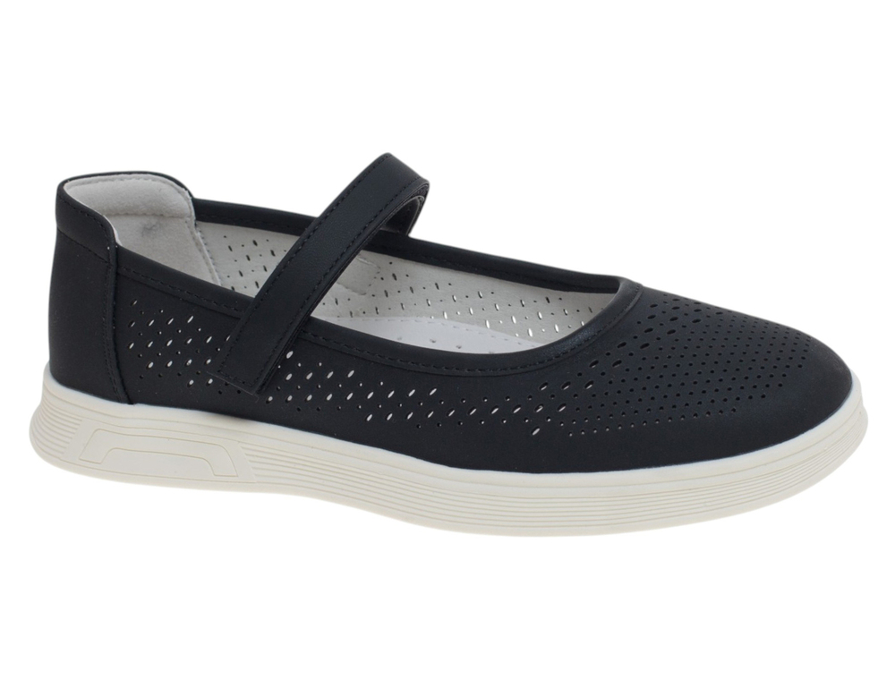 R350114362DA Чёр 33-1,34-2,35-2,36-2,37-1 Сказка Туфли Школа Mary Jane Иск.мат, Без подклада Лето жен