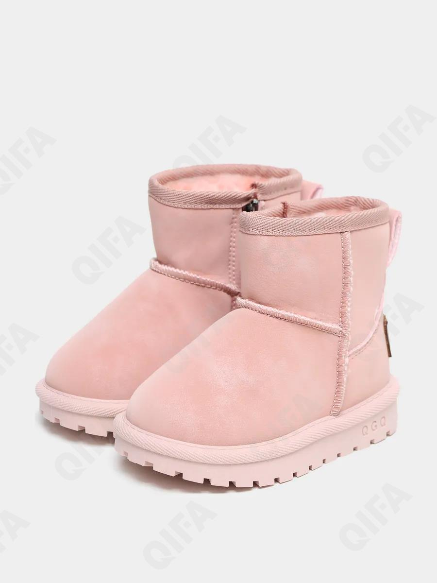 RC65_G1636-4 Роз 22-1,23-1,24-2,25-2,26-1,27-1 КАНАРЕЙКА П/сапоги Повсед Угги Иск.мат, Нат.шерсть, ТПР (TPR-Термопластичная резина) Зима жен