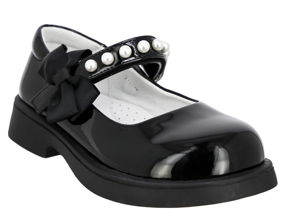 YLA_22725-4_black_L 29-1,30-1,31-2,32-2,33-1,34-1 Kedberry Туфли Школа Mary Jane Иск.мат, Кожподклад, ТЭП Лето жен