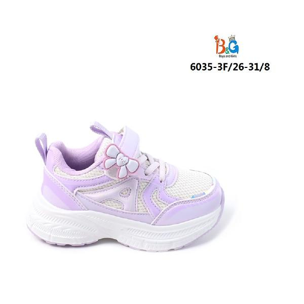 6035-3F Фиол 26-1,27-1,28-2,29-2,30-1,31-1 Boys and Girls П/ботинки Актив.отдых Кроссовки Иск.мат, Текстиль, EVA В/О жен