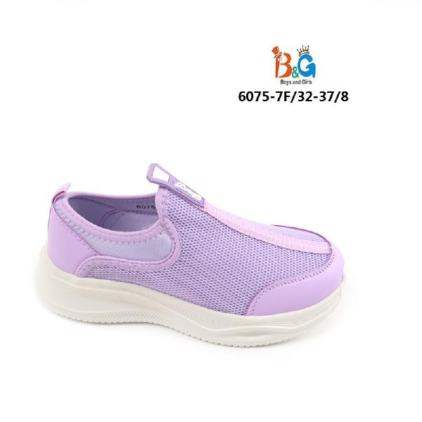6075-7F Фиол 32-1,33-1,34-2,35-2,36-1,37-1 Boys and Girls П/ботинки Актив.отдых Слипоны Текстиль, Текстиль, EVA Лето жен